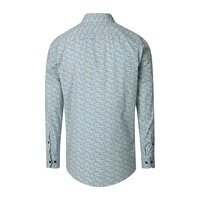 Casa Moda Spot Pattern LS Shirt Petrol