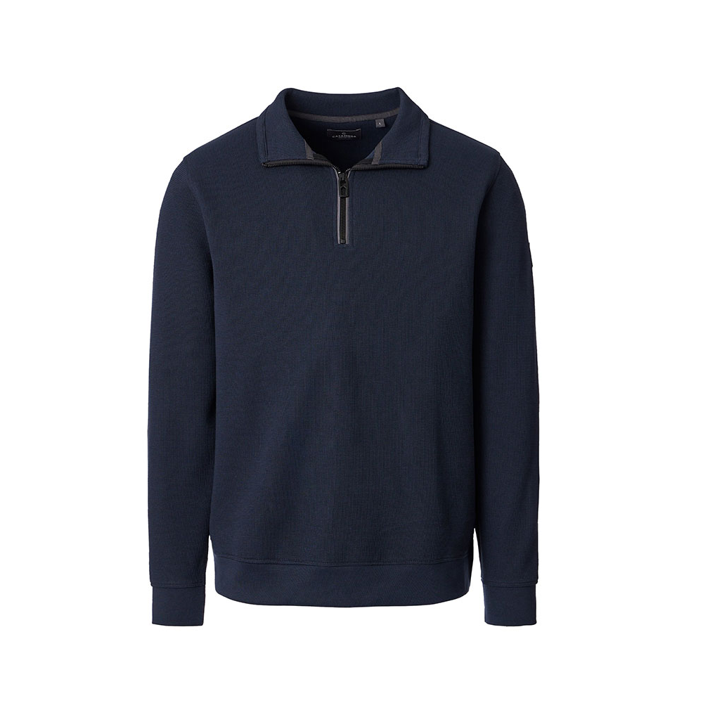CASA MODA Half Zip Sweat shirt Navy