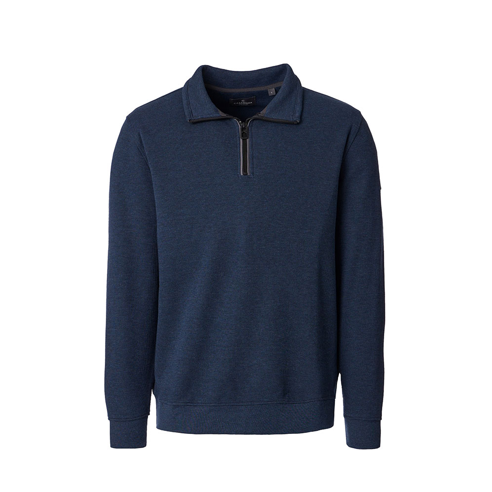 CASA MODA Half Zip Sweat shirt Denim