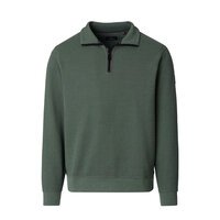 CASA MODA Half Zip Sweat shirt Dark Forrest