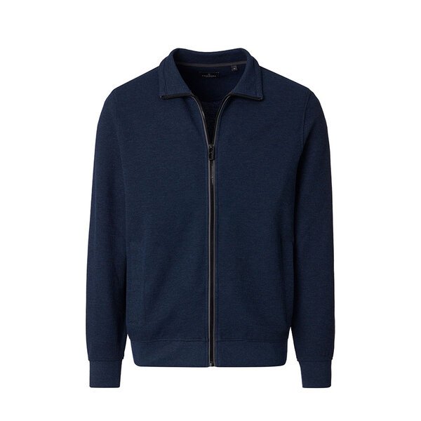 CASA MODA Full Zip Sweat shirt Denim-shop-by-brands-Beggs Big Mens Clothing - Big Men's fashionable clothing and shoes
