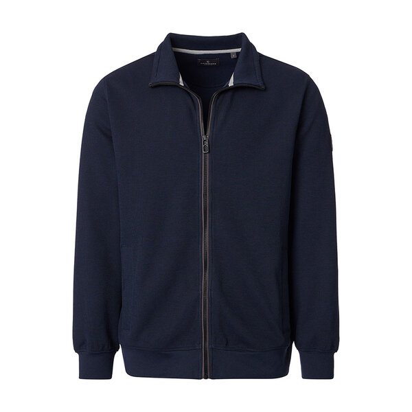 CASA MODA Full Zip Sweat shirt Navy-shop-by-brands-Beggs Big Mens Clothing - Big Men's fashionable clothing and shoes