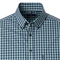 CASA MODA Small Gingham Check LS Shirt Green