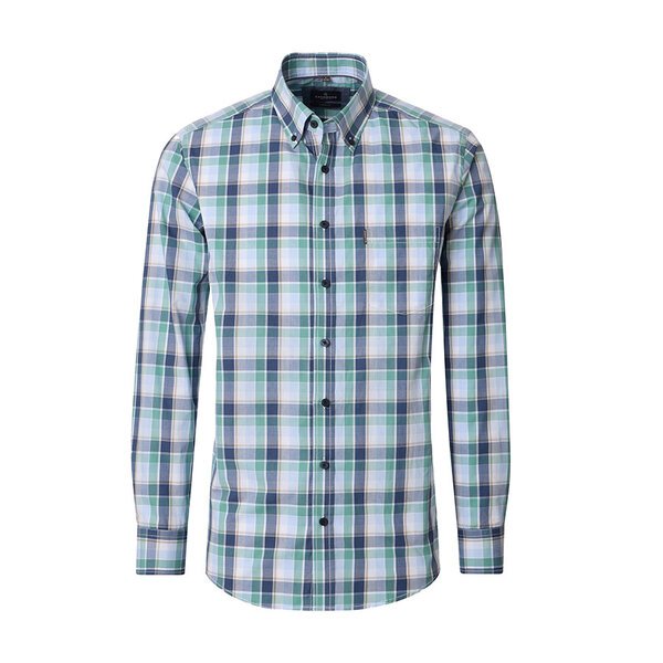 CASA MODA Big Check LS Shirt Green-shop-by-brands-Beggs Big Mens Clothing - Big Men's fashionable clothing and shoes