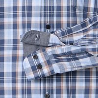 CASA MODA Big Check LS Shirt Blue