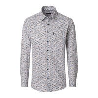 CASA MODA Abstract Pattern LS Shirt Beige