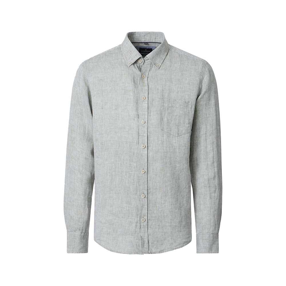 CASA MODA Linen LS Shirt Light Olive