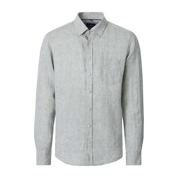 CASA MODA Linen LS Shirt Light Olive-shop-by-brands-Beggs Big Mens Clothing - Big Men's fashionable clothing and shoes