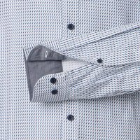 CASA MODA Dash Pattern LS Shirt Blue