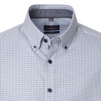 CASA MODA Dash Pattern LS Shirt Blue