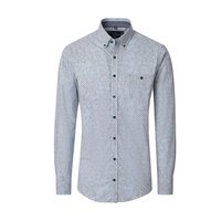 CASA MODA Spot Pattern LS Shirt Blue