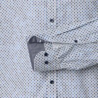 CASA MODA Spot Pattern LS Shirt Blue