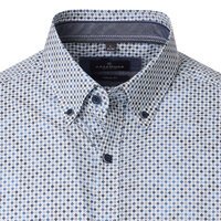 CASA MODA Spot Pattern LS Shirt Blue