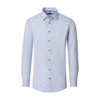 Venti Geo Pattern City LF Shirt Blue