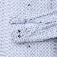 Venti Geo Pattern City LF Shirt Blue