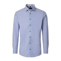 Venti Stripe City LS Shirt Mid Blue