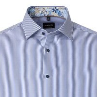 Venti Stripe City LS Shirt Mid Blue