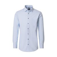 Venti Small Pattern City LS Shirt Blue