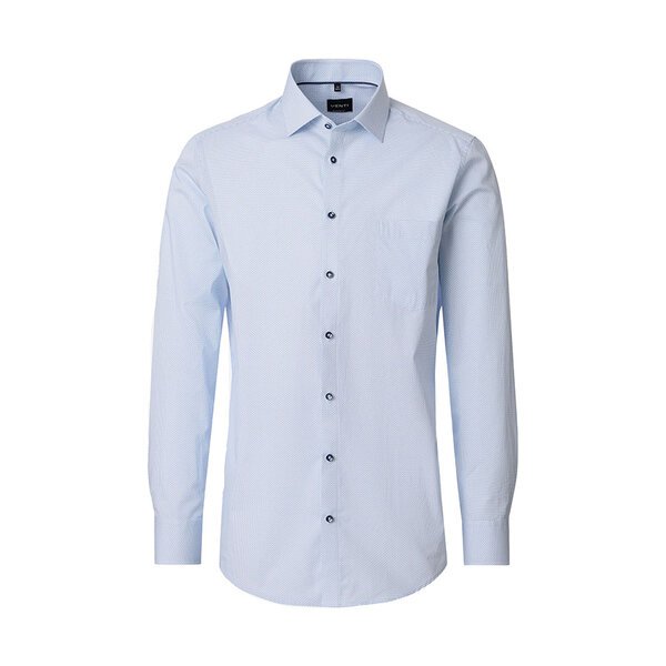 Venti Small Pattern City LS Shirt Blue-shop-by-brands-Beggs Big Mens Clothing - Big Men's fashionable clothing and shoes