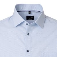 Venti Small Pattern City LS Shirt Blue
