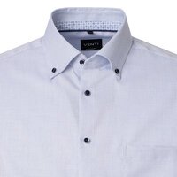 Venti Small Pattern City LS Button down Shirt Blue