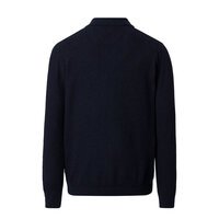 Casa Moda Long Sleeve Cotton Polo Navy
