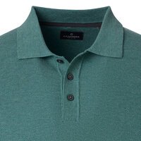 Casa Moda Long Sleeve Cotton Polo Fern Green