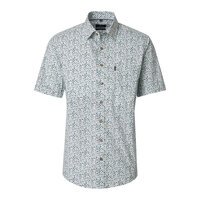 Casa Moda Abstract Patter Short Sleeve Shirt Green