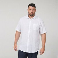 NORTH LATITUDE Linen Mix Short Sleeve Shirt