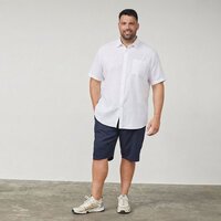 NORTH LATITUDE Linen Mix Short Sleeve Shirt