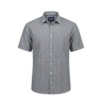 NORTH LATITUDE Linen Mix Short Sleeve Shirt