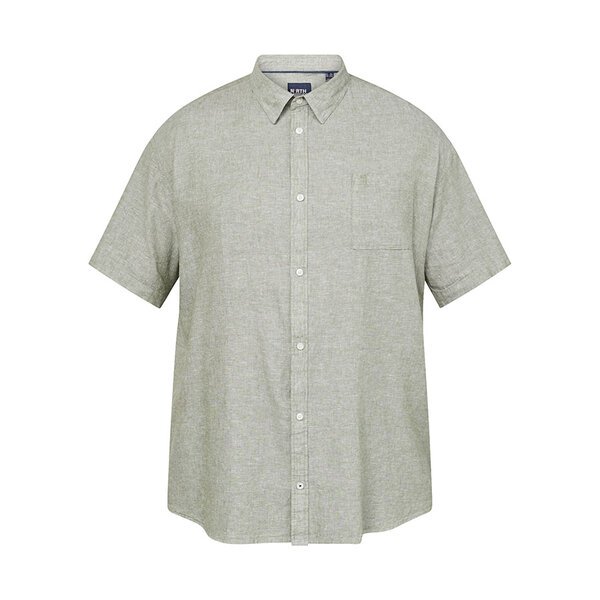 NORTH LATITUDE Linen Mix Short Sleeve Shirt-shop-by-brands-Beggs Big Mens Clothing - Big Men's fashionable clothing and shoes