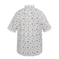 NORTH LATITUDE Linen Mix Palm Tree Short Sleeve Shirt