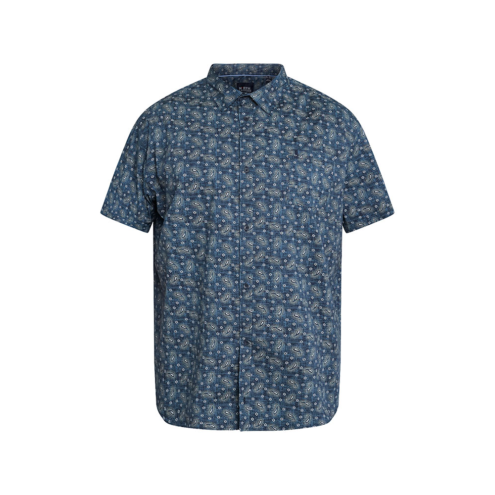 NORTH LATITUDE Stretch Cotton Short Sleeve Shirt
