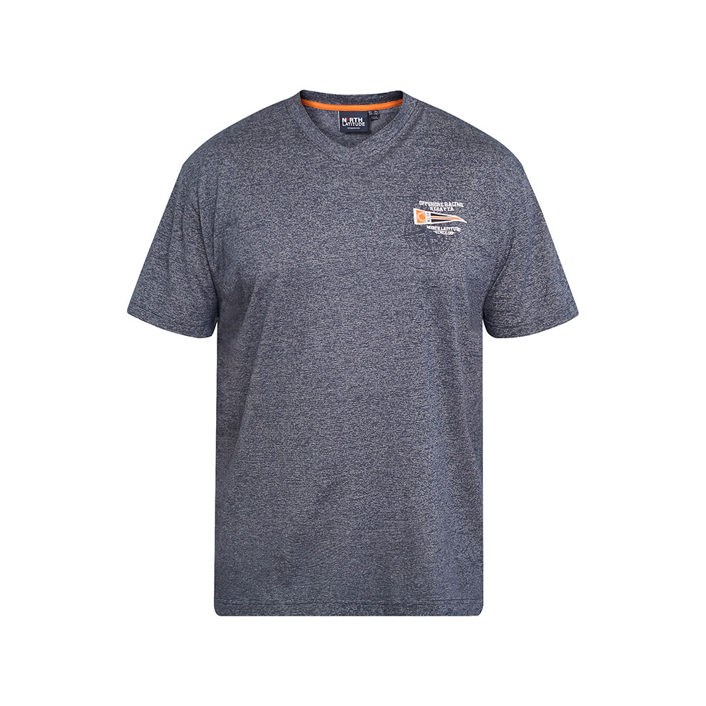 NORTH LATITUDE Striped Vneck Tee