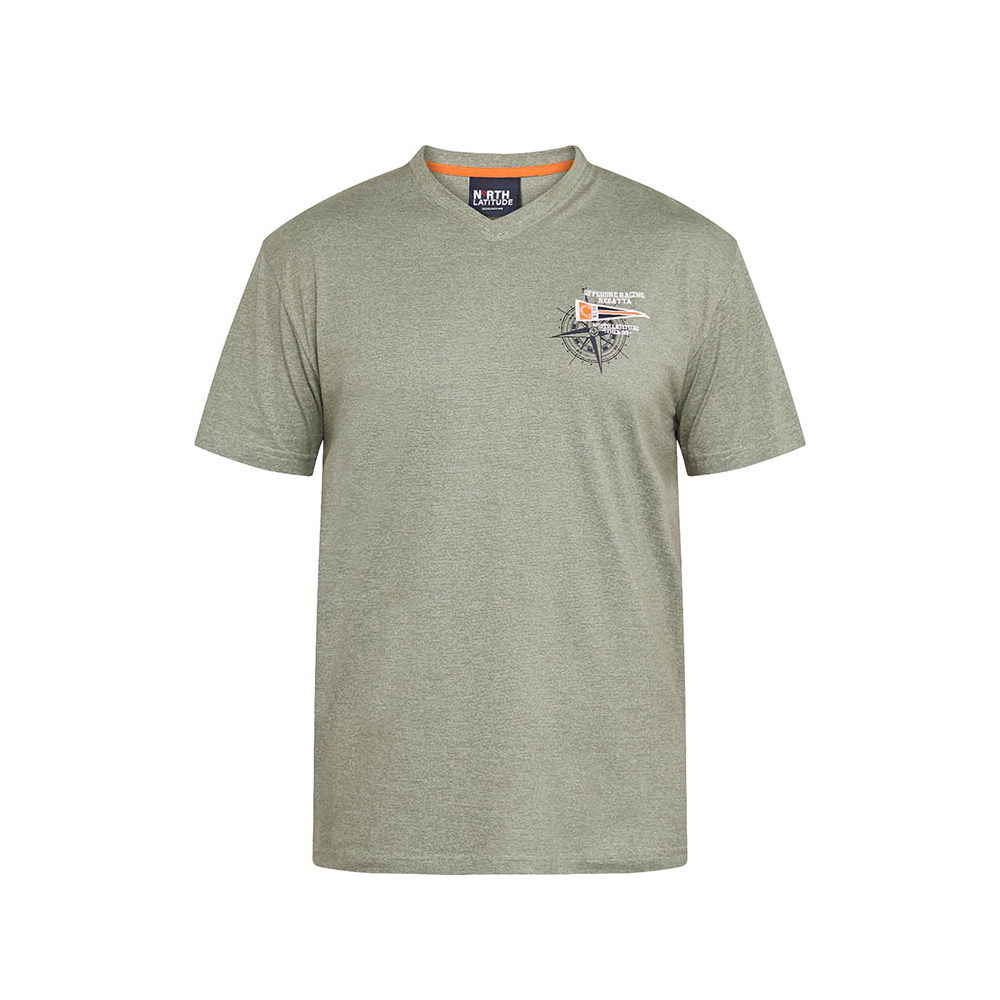 NORTH LATITUDE Striped Vneck Tee
