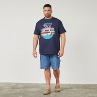 NORTH LATITUDE Miami Vice Print Tee