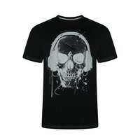 KAM Skull Headphones Print Tee