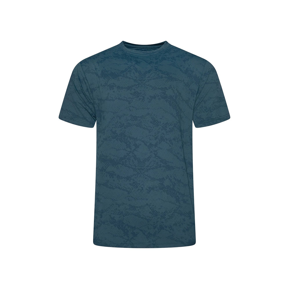 KAM Active Performance Distressed Print tee