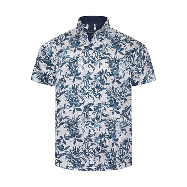 KAM Floral Print Shirt-shop-by-brands-Beggs Big Mens Clothing - Big Men's fashionable clothing and shoes