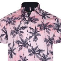KAM Palm Tree Print Shirt