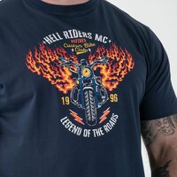 DUKE Hockney Motor Bike with Flames Tee