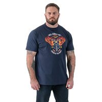 DUKE Hockney Motor Bike with Flames Tee