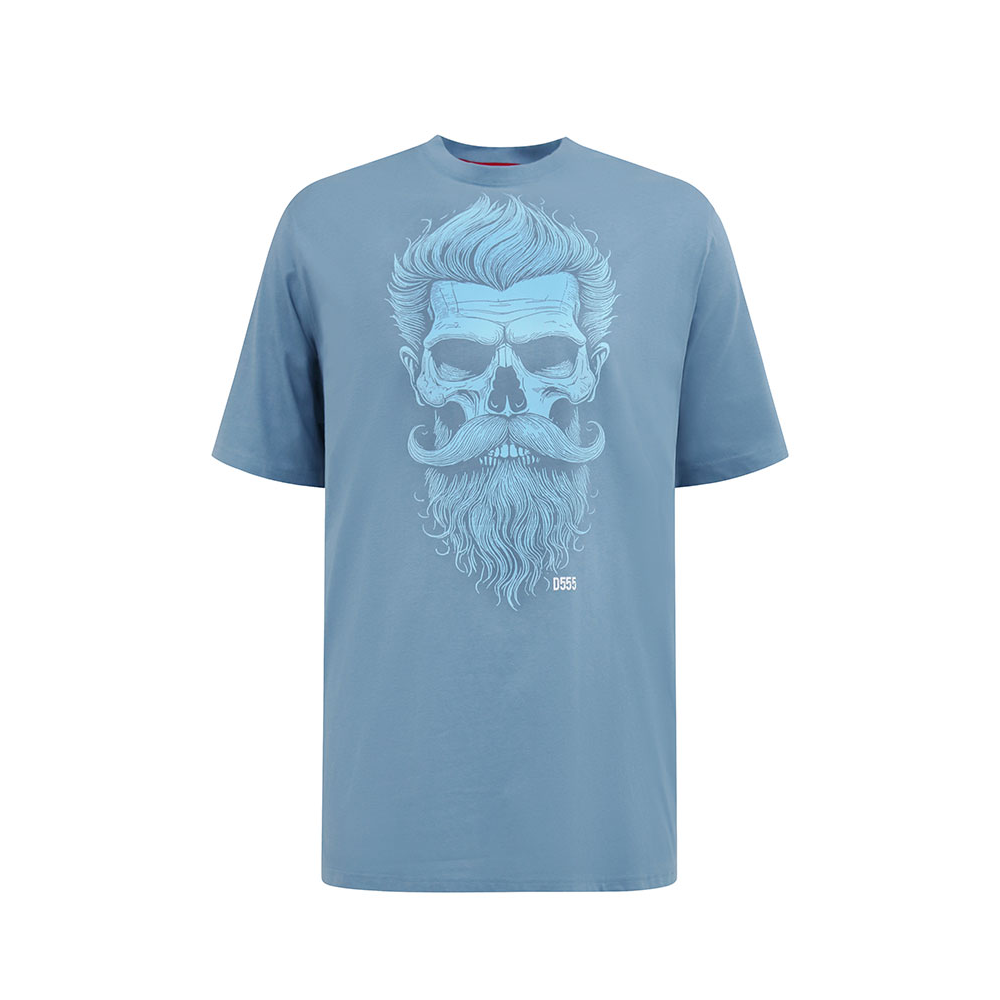 DUKE Miller Bearded Skull Printed Tee