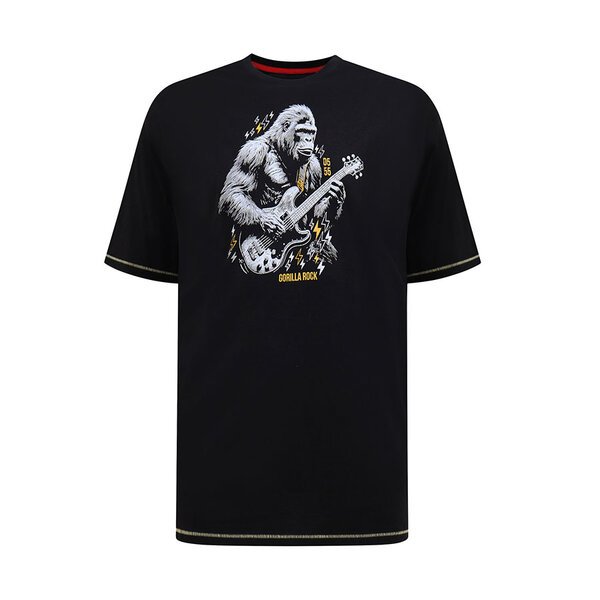 DUKE Gorilla playing Guitar Tee-shop-by-brands-Beggs Big Mens Clothing - Big Men's fashionable clothing and shoes