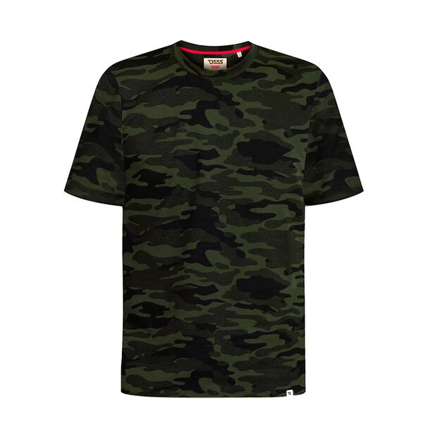 DUKS Dark Camo Crew Neck Tee-shop-by-brands-Beggs Big Mens Clothing - Big Men's fashionable clothing and shoes