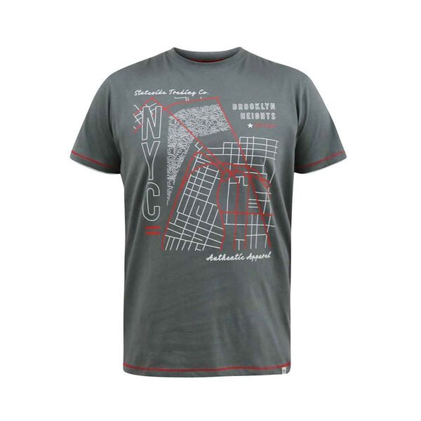 D555 NYC Street Map Tee-shop-by-brands-Beggs Big Mens Clothing - Big Men's fashionable clothing and shoes