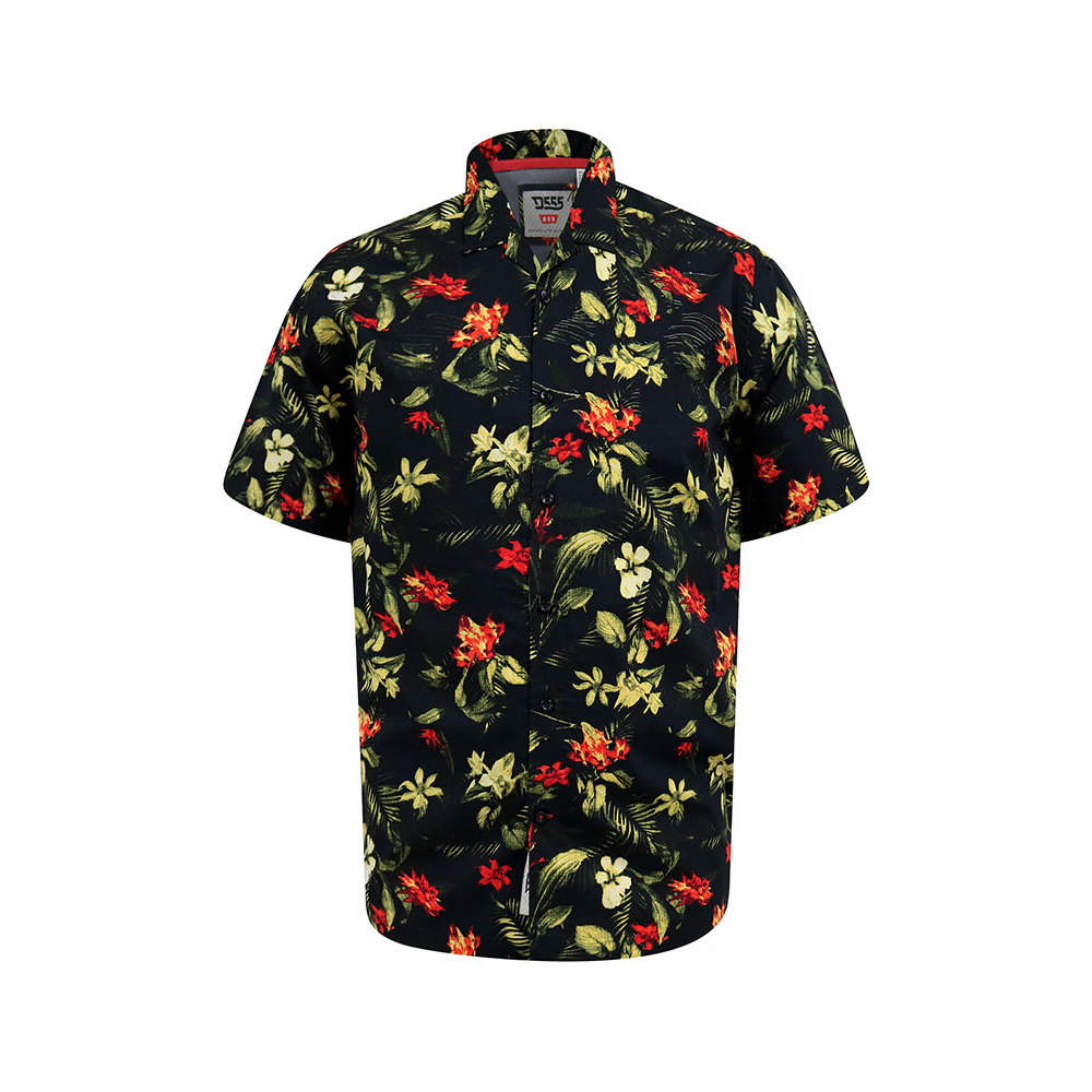 D555 Hawaiian Cuban Collar SS Shirt