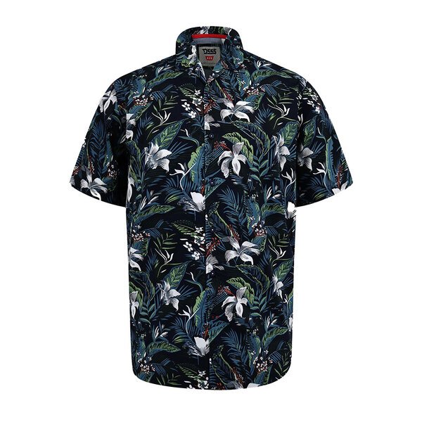 D555 Cordon Hawaiian Cuban Collar SS Shirt-shop-by-brands-Beggs Big Mens Clothing - Big Men's fashionable clothing and shoes