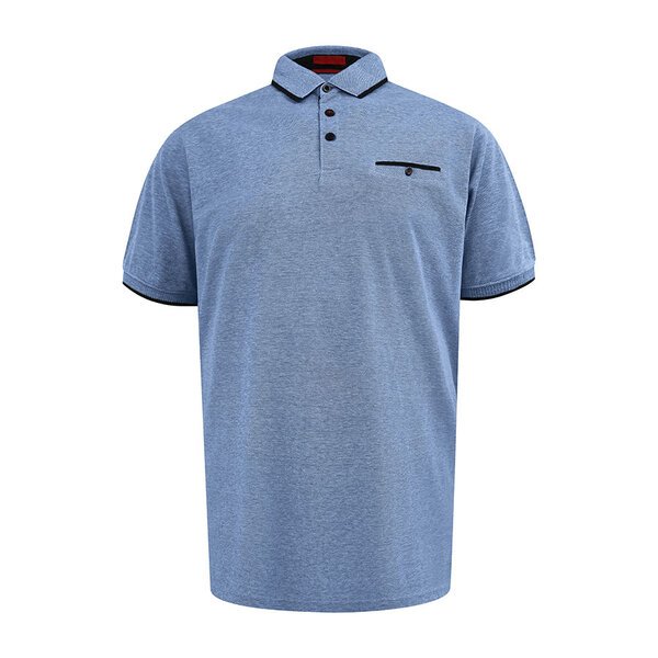 D555 Pique Polo with Jacquar Collar-shop-by-brands-Beggs Big Mens Clothing - Big Men's fashionable clothing and shoes